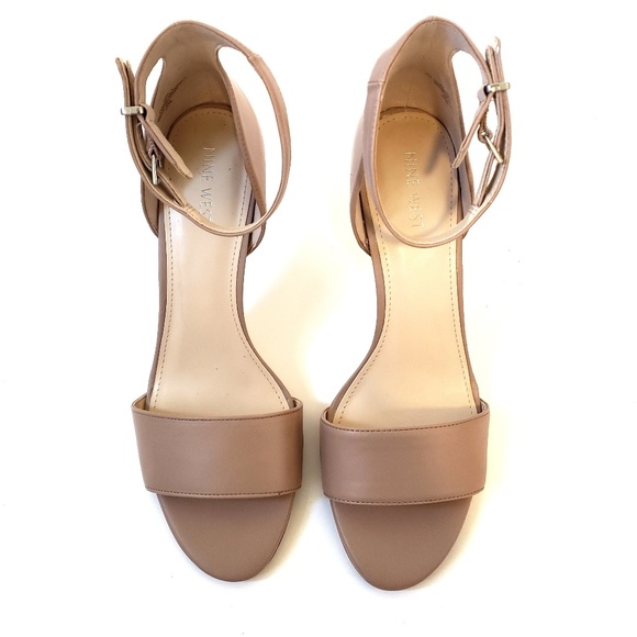 NWOT Nine West | Nude Ankle Strap Heels - Picture 2 of 8